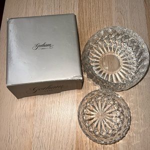 Gorham Lead Crystal Bowl Set Of 2